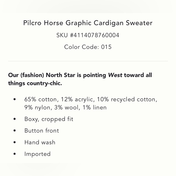 Pilcro Horse Graphic Cardigan - Picture 4 of 8